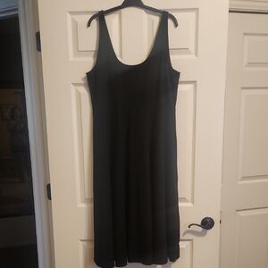 a new day Black Midi Scoop Neck Dress, Very Full Below Waist, XXL